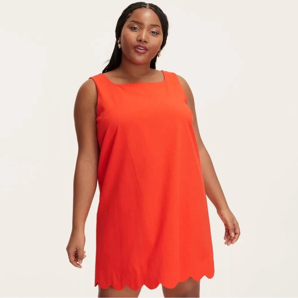 Women's Scalloped Mini Shift Dress - Kate Spade New York x Target Red/Orange